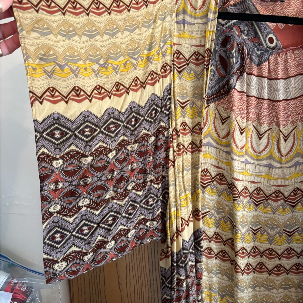 Tysa Multicolor Patterned Duster Length Kimono - image 2